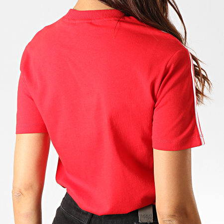 Adidas Originals - Tee Shirt Femme Lock Up ED7531 Rouge Blanc
