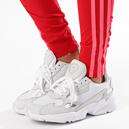 Adidas Originals - Legging Femme 3 Stripes Tight ED7577 Rouge Corail Fluo