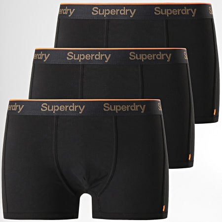Superdry - Lot De 3 Boxers SportTrunk Noir
