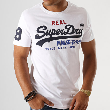 Superdry - Tee Shirt Vintage Logo M10036NS Blanc