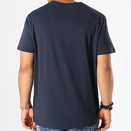 Timberland - Tee Shirt Stack Logo A1OA2 Bleu Marine Marron