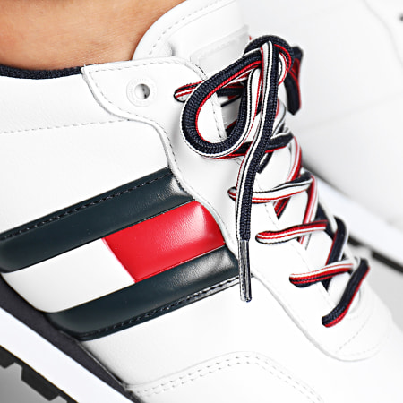 Tommy Jeans - Baskets Leather Lifestyle Sneaker EM0EM00349 White