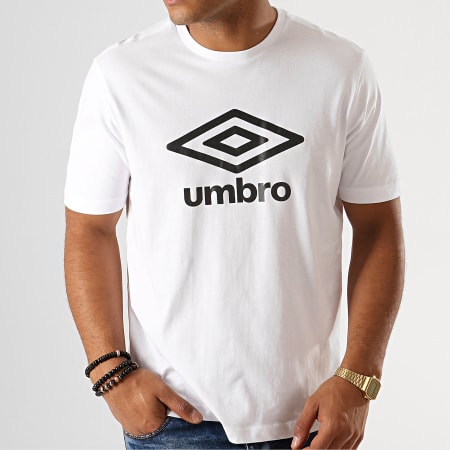 Umbro - Tee Shirt 729280-60 Blanc Noir