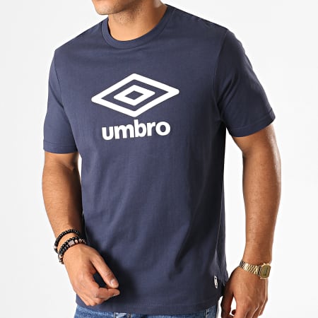 Umbro - Tee Shirt 729280-60 Bleu Marine Blanc