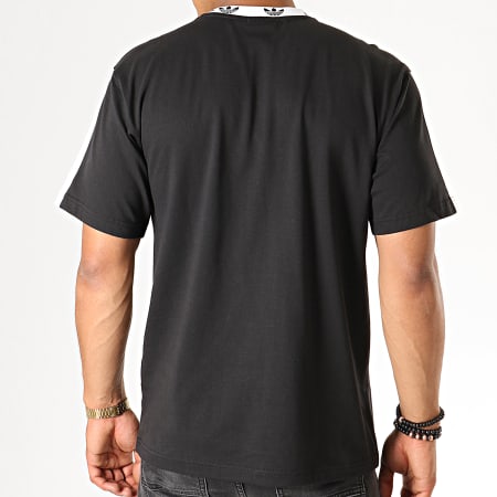 Adidas Originals - Tee Shirt A Bandes Trefoil ED5609 Noir