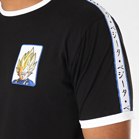 Dragon Ball Z - Tee Shirt A Bandes Vegeta Noir