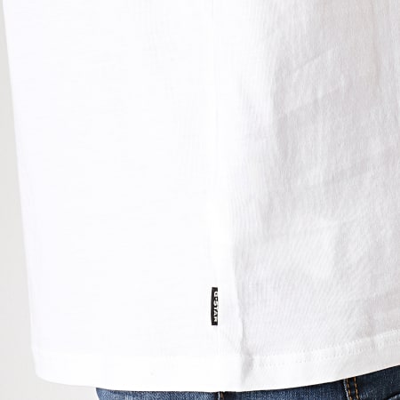 G-Star - Tee Shirt Graphic 8 D14143-336 Blanc Noir