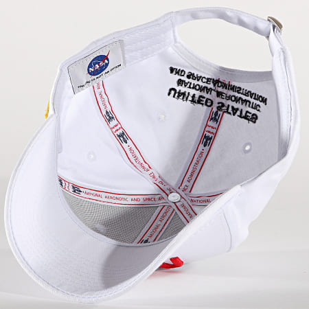 NASA - Casquette 70s Logo Blanc Rouge