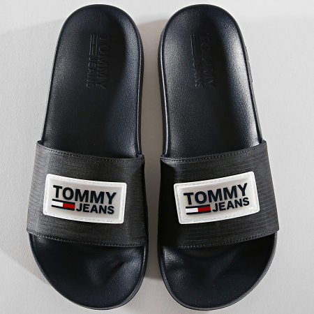 Tommy Hilfiger - Claquettes Reflective Patch Poolside EM0EM00357 Noir