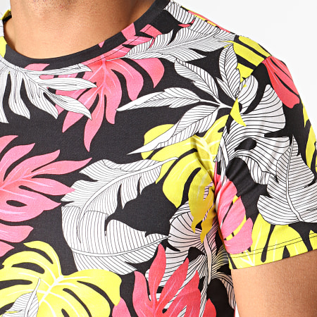 Uniplay - Tee Shirt Oversize Floral KXT-40 Noir