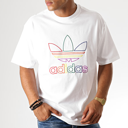 Adidas Originals - Tee Shirt Pride FI0882 Blanc