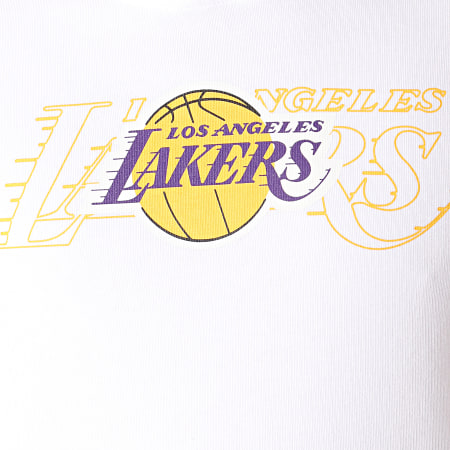 New Era - Sweat Capuche NBA Graphic Overlap Los Angeles Lakers 12033465 Blanc