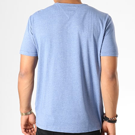 Tommy Jeans - Tee Shirt Modern Jaspe 4559 Bleu Clair Chiné