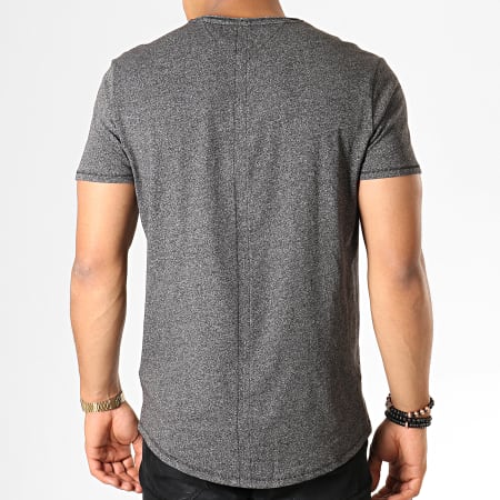 Tommy Jeans - Tee Shirt Essential Jaspe 4792 Gris Anthracite Chiné