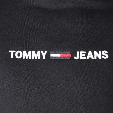 Tommy Jeans - Sweat Capuche Straight Logo 7030 Noir