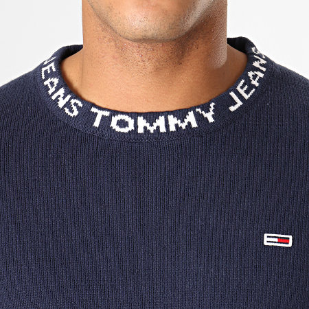 Tommy Jeans - Pull Solid 7000 Bleu Marine