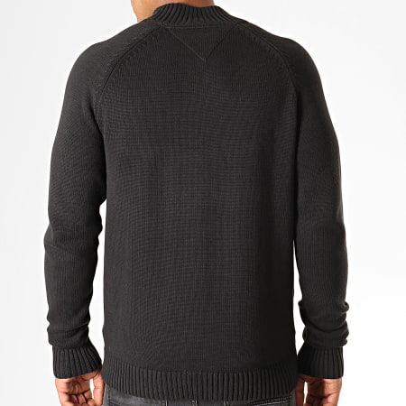 Tommy Jeans - Pull Col Montant Solid Mock Neck 7126 Noir