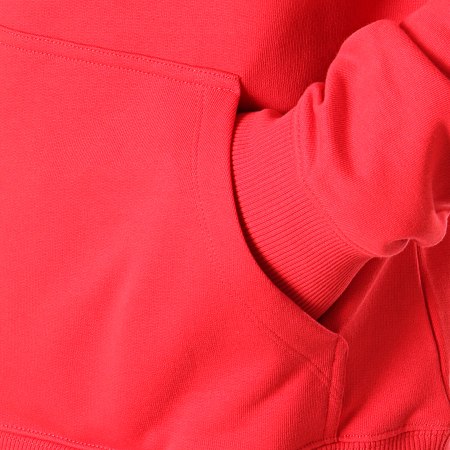 Calvin Klein - Sweat Capuche Small Institutional Regular 3700 Rouge Blanc