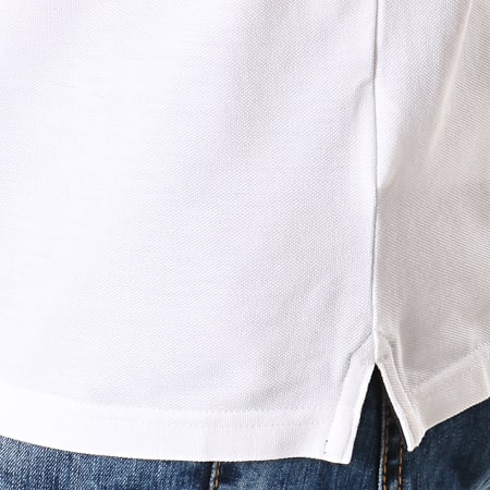 Calvin Klein - Polo Manches Courtes Tipping Badge Pima 3787 Blanc Noir