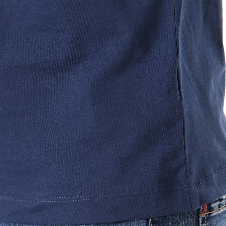 Calvin Klein - Tee Shirt Manches Longues Monogram Pocket 3797 Bleu Marine