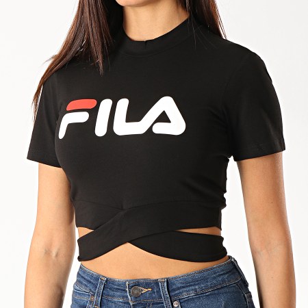 Fila - Tee Shirt Femme Crop Roxy 681926 Noir