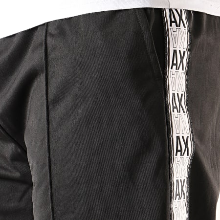 Armani Exchange - Pantalon Jogging A Bandes 6GZPBE-Z8M8Z Noir Blanc
