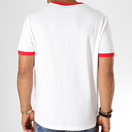 Tommy Jeans - Tee Shirt Logo 1620 Blanc Rouge