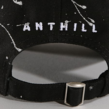 Anthill - Casquette Logo Splatter Noir Argenté
