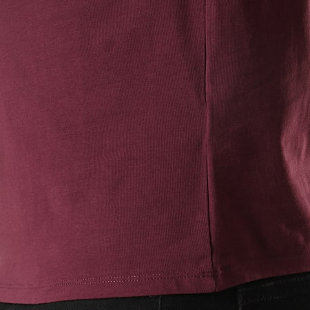 Guess - Tee Shirt Manches Longues M94I43-J1300 Bordeaux Blanc Rouge