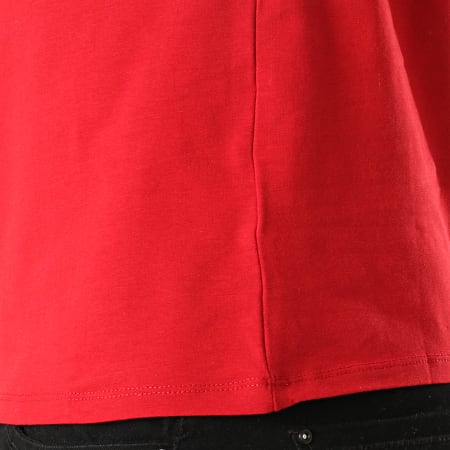 Guess - Tee Shirt Manches Longues M94I43-J1300 Rouge Blanc