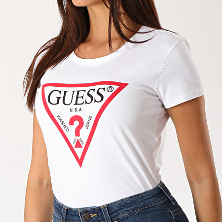 Guess - Tee Shirt Femme O94I02-J1311 Blanc