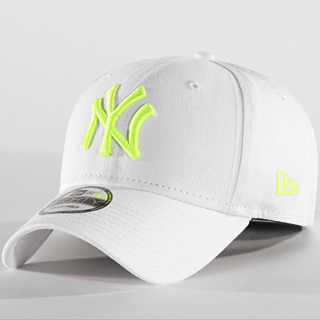 New Era - Casquette 9Forty League Essential New York Yankees Blanc Jaune Fluo