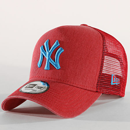 New Era - Casquette Trucker Washed 12040172 New York Yankees Rouge