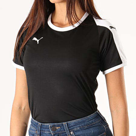Puma - Tee Shirt De Sport Femme Liga Jersey 703426 Noir Blanc