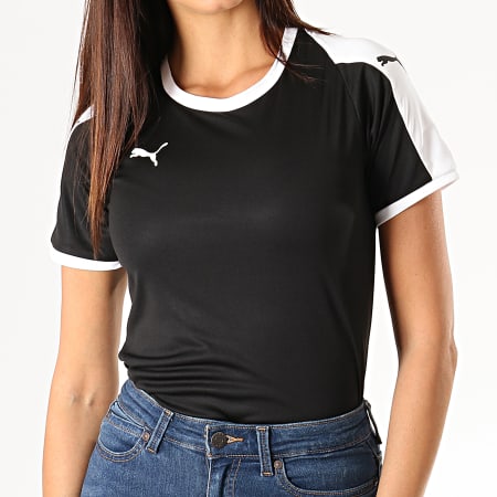 Puma - Tee Shirt De Sport Femme Liga Jersey 703426 Noir Blanc