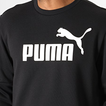Puma - Sweat Crewneck Amplified 580429 Noir Blanc