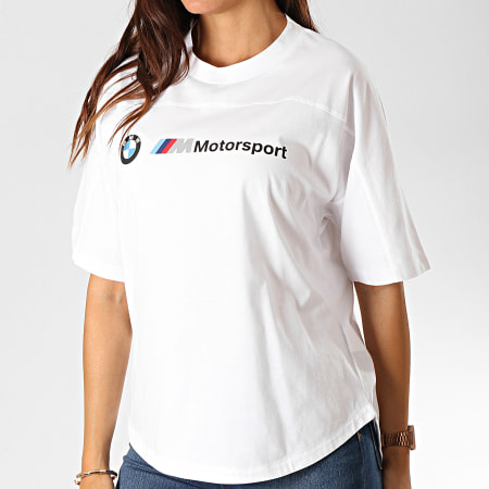 Puma - Tee Shirt Femme BMW Motorsport Logo 595724 Blanc