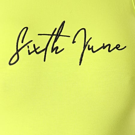 Sixth June - Body Femme 3906KBO Jaune Fluo