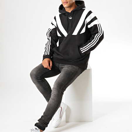 Adidas Originals - Sweat Capuche 96 EK2996 Noir Blanc