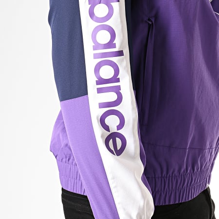 New Balance - Coupe vent Colorblock Athletic 692240-60 Bleu Marine Violet Blanc