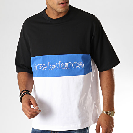 New Balance - Tee Shirt Athletic Classic 739400-60 Noir Bleu Roi Blanc