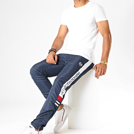 Sergio Tacchini - Pantalon De Jogging Deane 38290 Bleu Marine Blanc Rouge