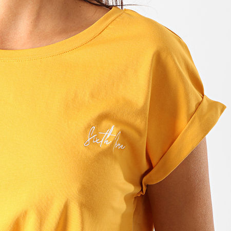 Sixth June - Tee Shirt Femme 3910KTS Jaune