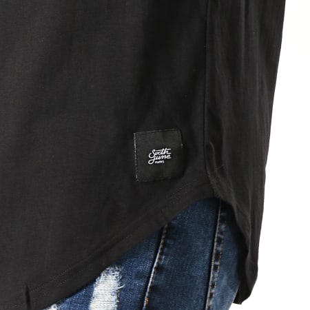 Sixth June - Tee Shirt Oversize 3894VTS Noir Blanc