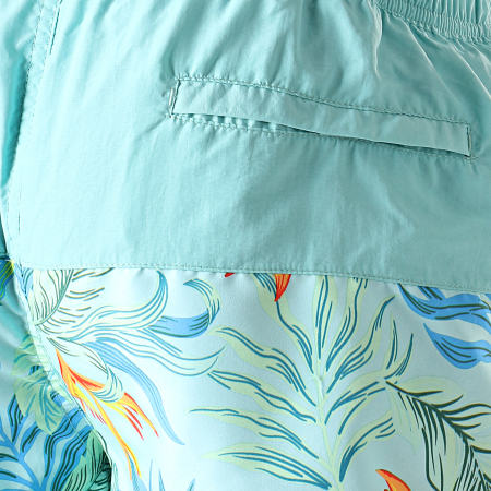 Tokyo Laundry - Short De Bain Canute Vert Turquoise Floral