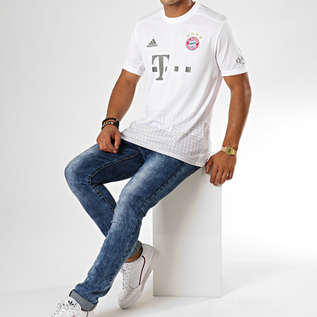 Adidas Sportswear - Maillot De Foot A Bandes FC Bayern DW7406 Blanc