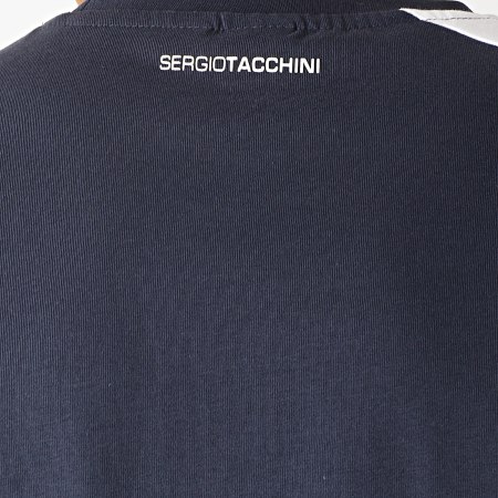 Sergio Tacchini - Tee Shirt Duman 38292 Bleu Marine Blanc Rouge