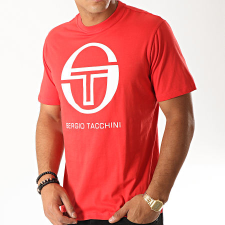 Sergio Tacchini - Tee Shirt Iberis 37740 Rouge Blanc
