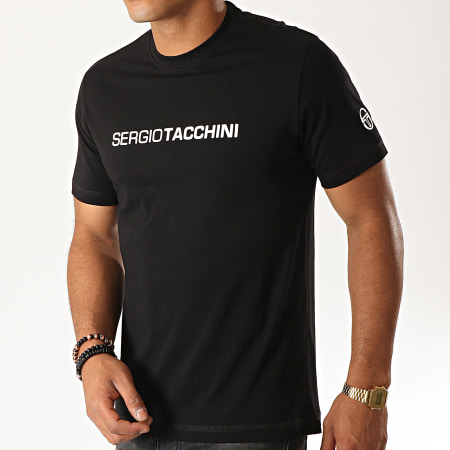 Sergio Tacchini - Tee Shirt Robin 017 37385 Noir Blanc