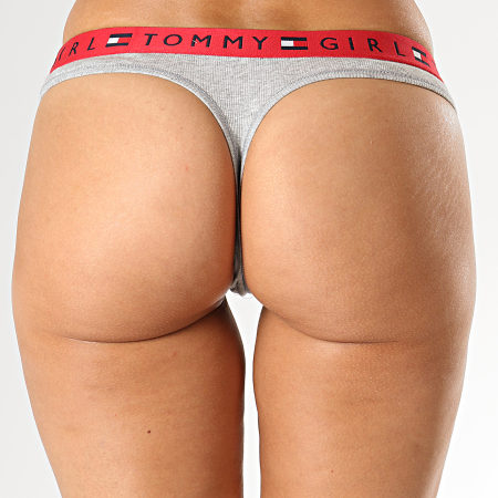Tommy Hilfiger - String Femme Thong 1572 Gris Chiné